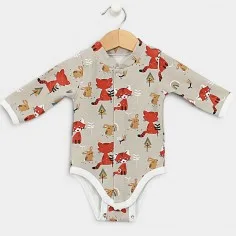 Bodysuit "Foxes - grey"