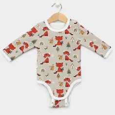 Bodysuit "Foxes - grey" 2