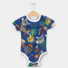 Bodysuit "Jungle - blue" 2