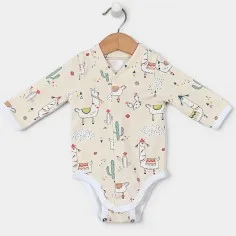 Bodysuit "Llamas - ecru"