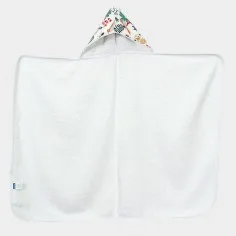 Hooded Towel "Sloths - white" 2
