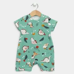 Romper "Dino - green"