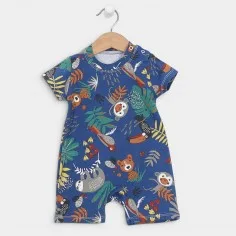 Romper "Jungle - blue"