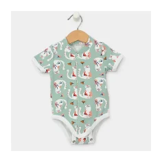 Short Sleeve Bodysuit "Cats"