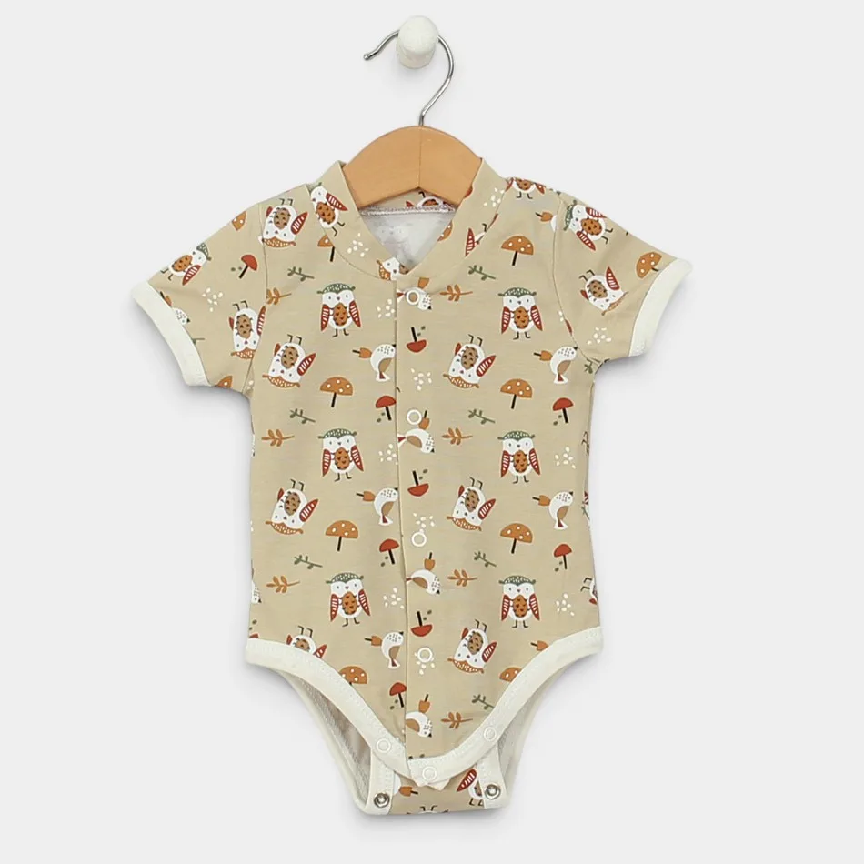 Short Sleeve Bodysuit "Forest Birds" Short Sleeve Bodysuit "Forest Birds"
