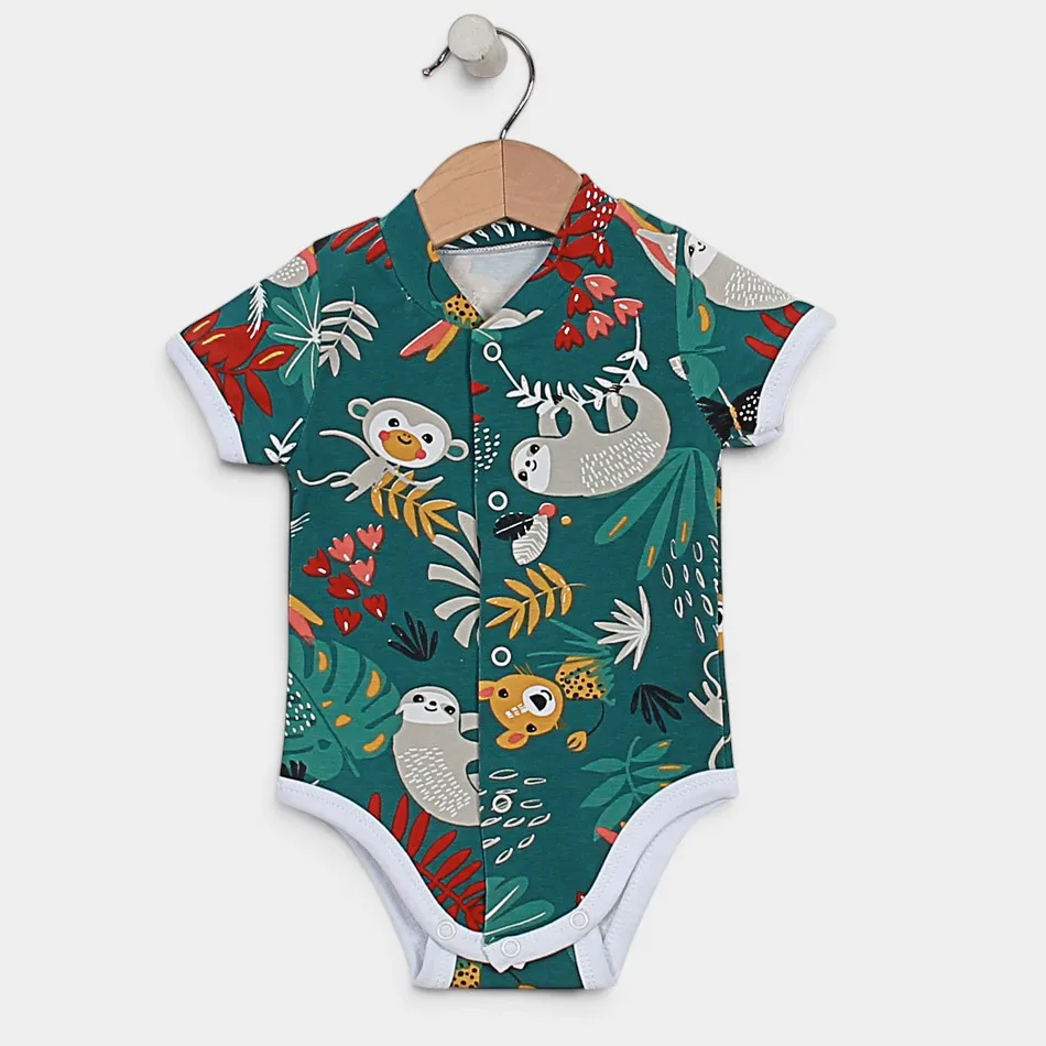 Short Sleeve Bodysuit "Jungle - green" Short Sleeve Bodysuit "Jungle - green"