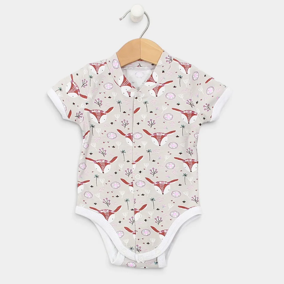Short Sleeve Bodysuit "Deers - grey" Short Sleeve Bodysuit "Deers - grey"