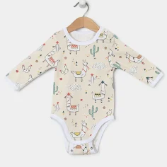Bodysuit "Llamas - ecru" 2