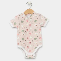 Short Sleeve Bodysuit "Pink...