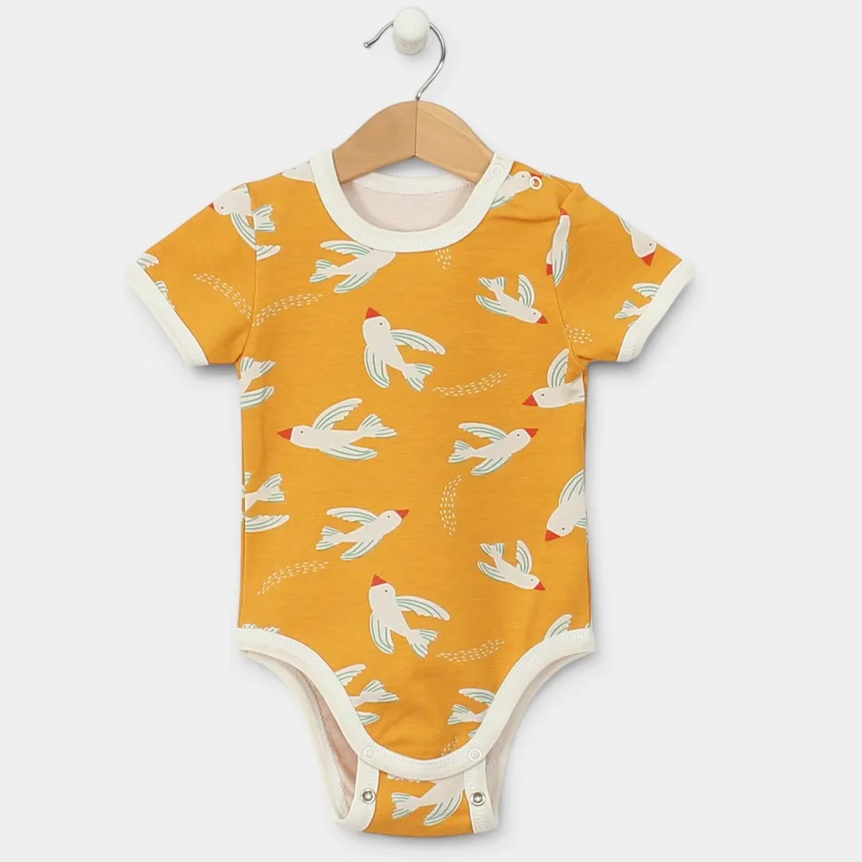Short Sleeve Bodysuit "Seagulls" Short Sleeve Bodysuit "Seagulls"