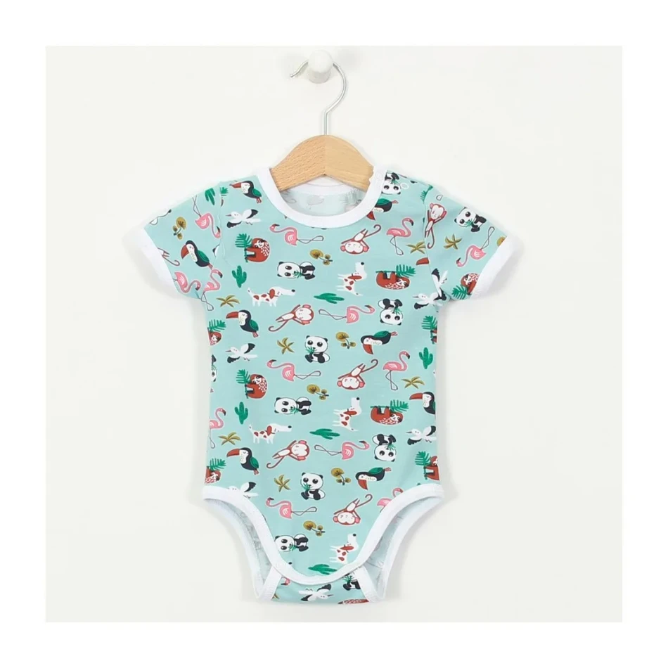 Short Sleeve Bodysuit "World Animals" Short Sleeve Bodysuit "World Animals"