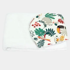 Hooded Towel "Sloths - white"