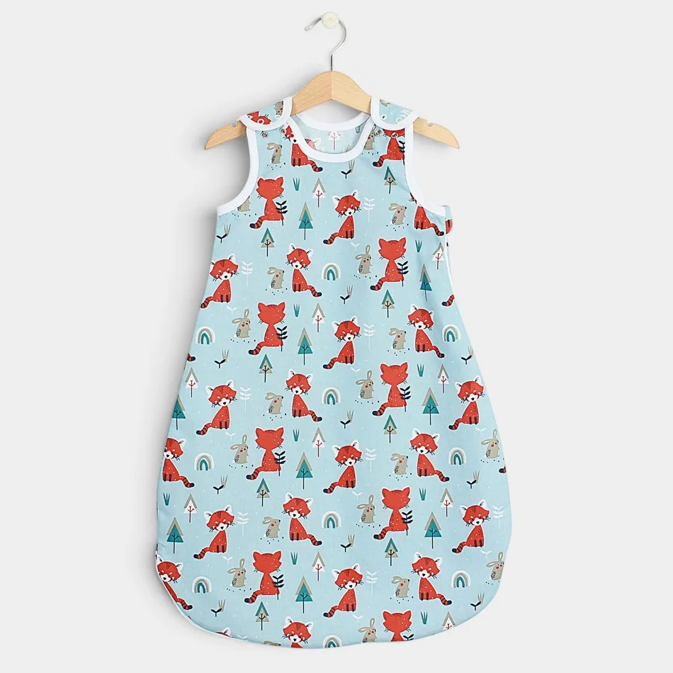 Summer sleeping bag "Foxes - blue" Summer sleeping bag "Foxes - blue"