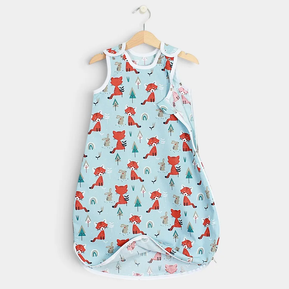 Summer sleeping bag "Foxes - blue" Summer sleeping bag "Foxes - blue"
