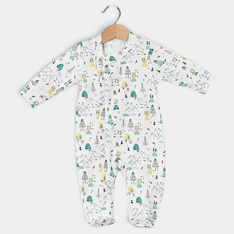 Baby sleepsuit with zipper "In the... Baby sleepsuit with zipper "In the...