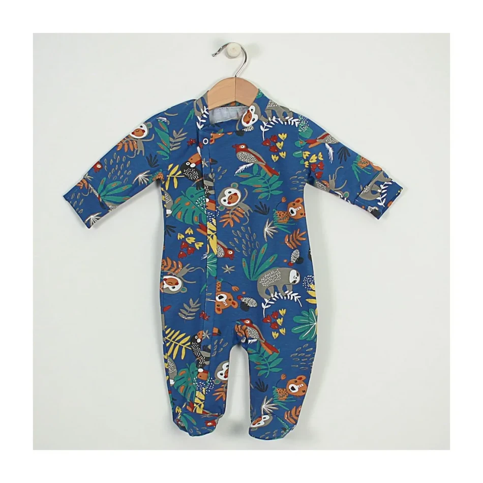 Baby sleepsuit with zipper "Jungle -... Baby sleepsuit with zipper "Jungle -...