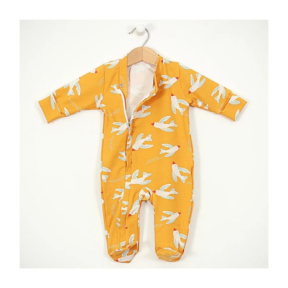 Baby sleepsuit with zipper "Seagulls" Baby sleepsuit with zipper "Seagulls"