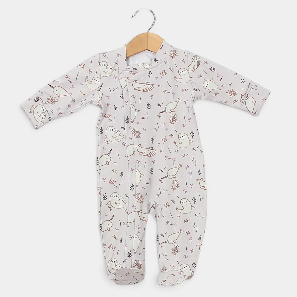 Baby sleepsuit with zipper "Seals" Baby sleepsuit with zipper "Seals"
