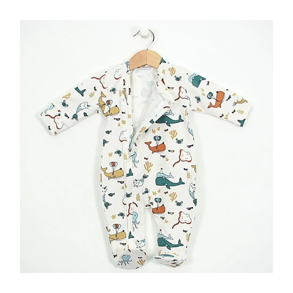 Baby sleepsuit with zipper "Seaside" Baby sleepsuit with zipper "Seaside"