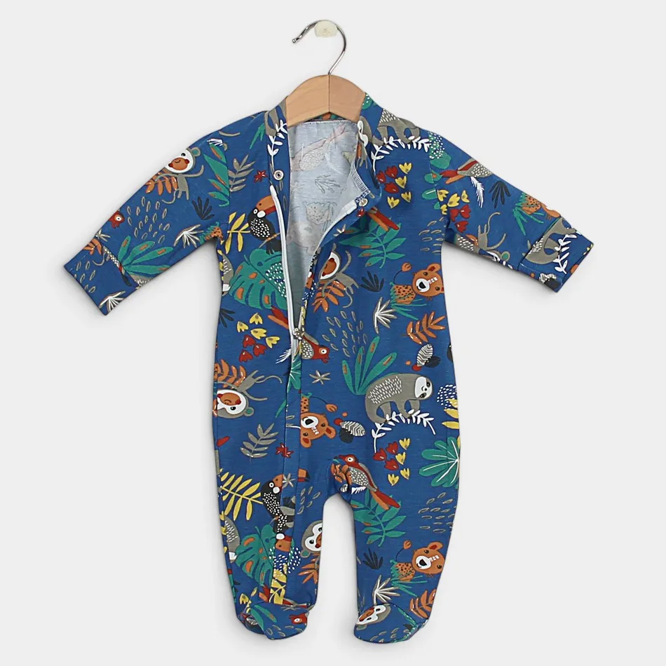 Baby sleepsuit with zipper "Sloths" Baby sleepsuit with zipper "Sloths"
