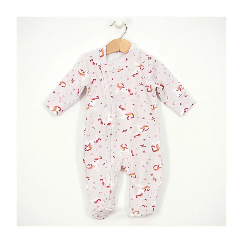 Baby sleepsuit with zipper "Unicorns" Baby sleepsuit with zipper "Unicorns"