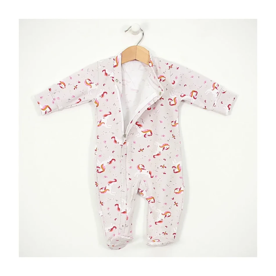 Baby sleepsuit with zipper "Unicorns" Baby sleepsuit with zipper "Unicorns"