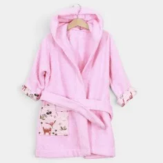 Bathrobe "Deers - pink"
