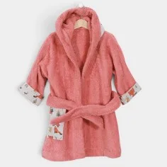 Bathrobe "Foxes - grey"