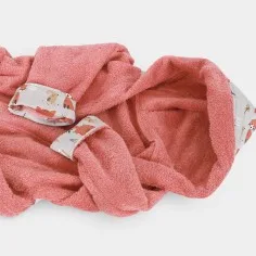 Bathrobe "Foxes - grey" 2