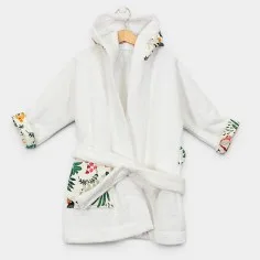 Bathrobe "Sloths - white"