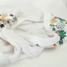 Bathrobe "Sloths - white" 2