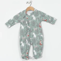 Autumn & Spring Welcome Baby Set "Forest Animals - green" by Angel Baby - photo 2