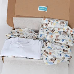 Autumn & Spring Welcome Baby Set "Party with Giraffes" by Angel Baby