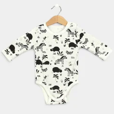 Bodysuit "Africa - black and white" by Angel Baby - photo 2