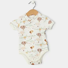 Short Sleeve Bodysuit "Balloons" by Angel Baby