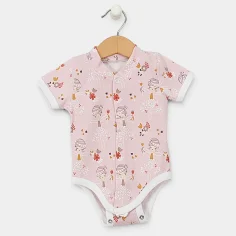 Short Sleeve Bodysuit "Fairy in pink" by Angel Baby
