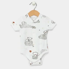 Short Sleeve Bodysuit "In the clouds" by Angel Baby