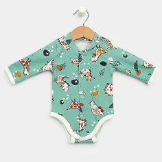 Bodysuit "Dino - green" by Angel Baby