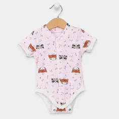 Short Sleeve Bodysuit "Kittens" by Angel Baby