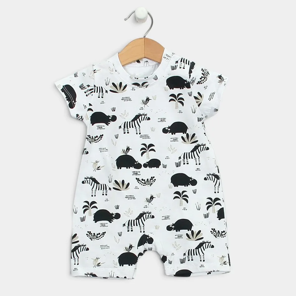 Romper "Africa - black and white" by Angel Baby Romper "Africa - black and white" by Angel Baby