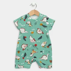 Romper "Dino - green" by Angel Baby