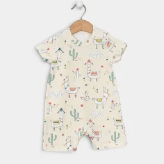 Romper "Llamas - Ecru" by Angel Baby
