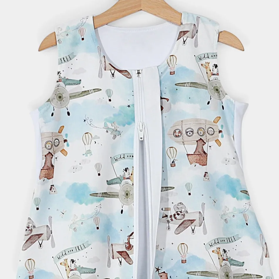 Autumn & Spring sleeping bag with feet "Retro airplanes" by Angel Baby - photo 2 Autumn & Spring sleeping bag with feet "Retro airplanes" by Angel Baby - photo 2