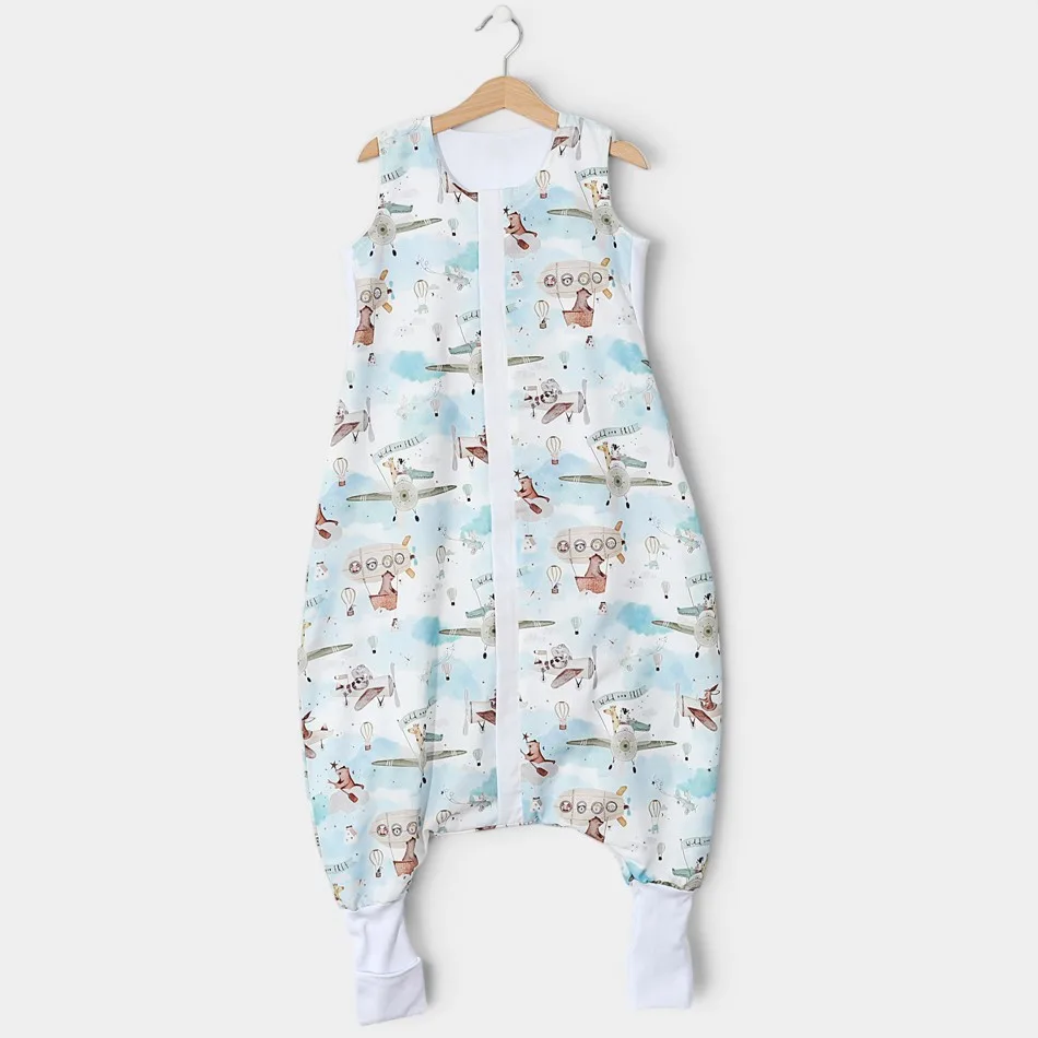 Autumn & Spring sleeping bag with feet "Retro airplanes" by Angel Baby Autumn & Spring sleeping bag with feet "Retro airplanes" by Angel Baby