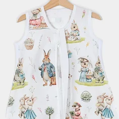 Summer sleeping bag with feet "Bunnies" by Angel Baby - photo 2