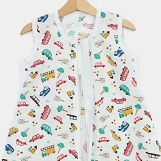 Summer sleeping bag with Feet "Cars - white" by Angel Baby - photo 2