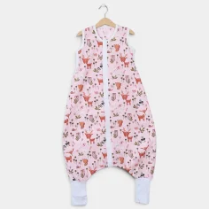 Summer sleeping bag with feet "Deers - pink" by Angel Baby