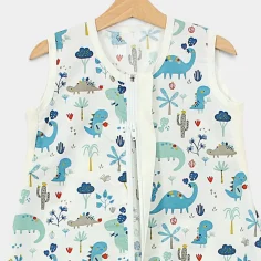 Summer sleeping bag with feet "Dino - blue" by Angel Baby - photo 2