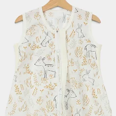 Summer sleeping bag with feet "Forest Animals - beige" by Angel Baby - photo 2