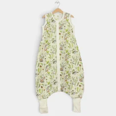 Summer sleeping bag with feet "Forest Idyll - ecru" by Angel Baby
